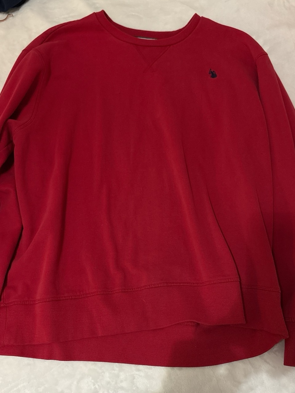 Vintage Ralph Lauren Red crewneck sweatshirt with embroidered logo
